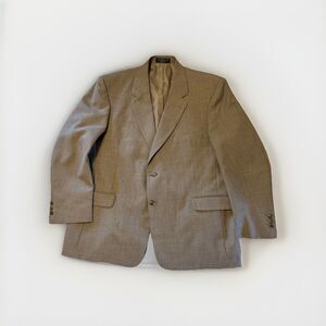 RBM Men’s Suit Jacket 48R Stain Resistant Beige RN110073 Wedding Special Occasio